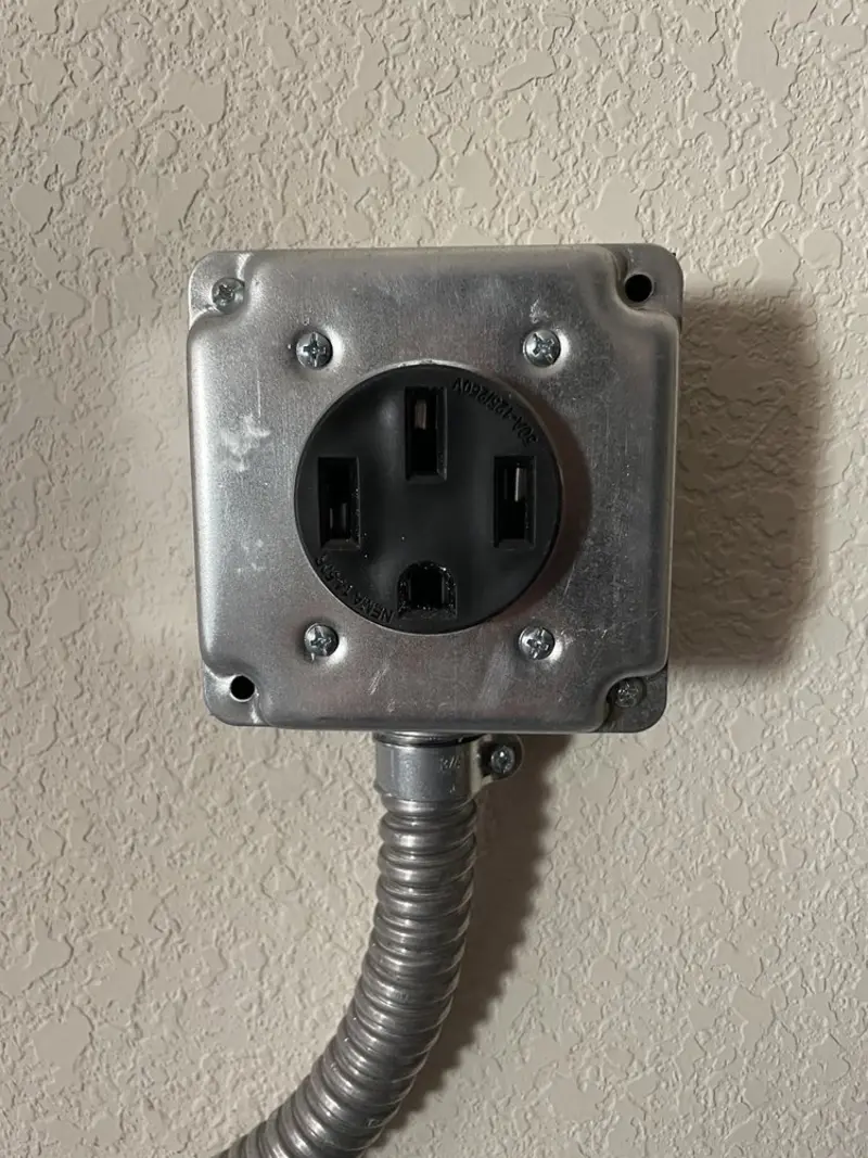 NEMA 14-50 outlet installed for Electrical Panel Upgrade in Wayne